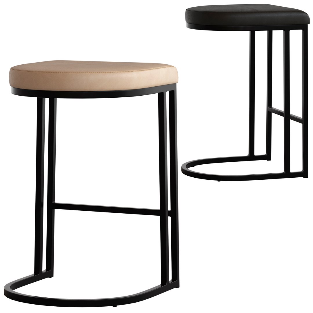 Coco Republic Julio Barstool 3D Model TurboSquid 2184223