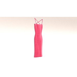 laos Long Dress 3D