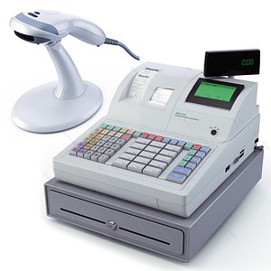 Sam4s SAM-7040 Cash Register and Scanner bar code