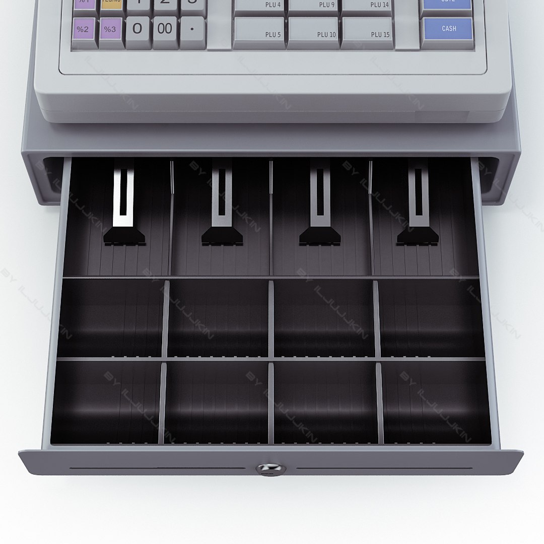 Cash Register Scanner Bar 3d Model