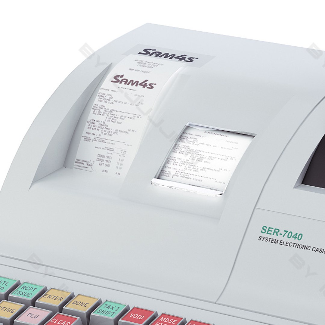 Cash Register Scanner Bar 3d Model