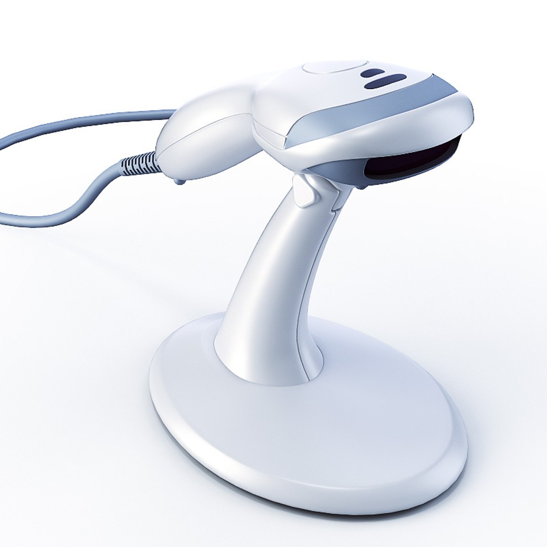 cash register scanner bar 3d model