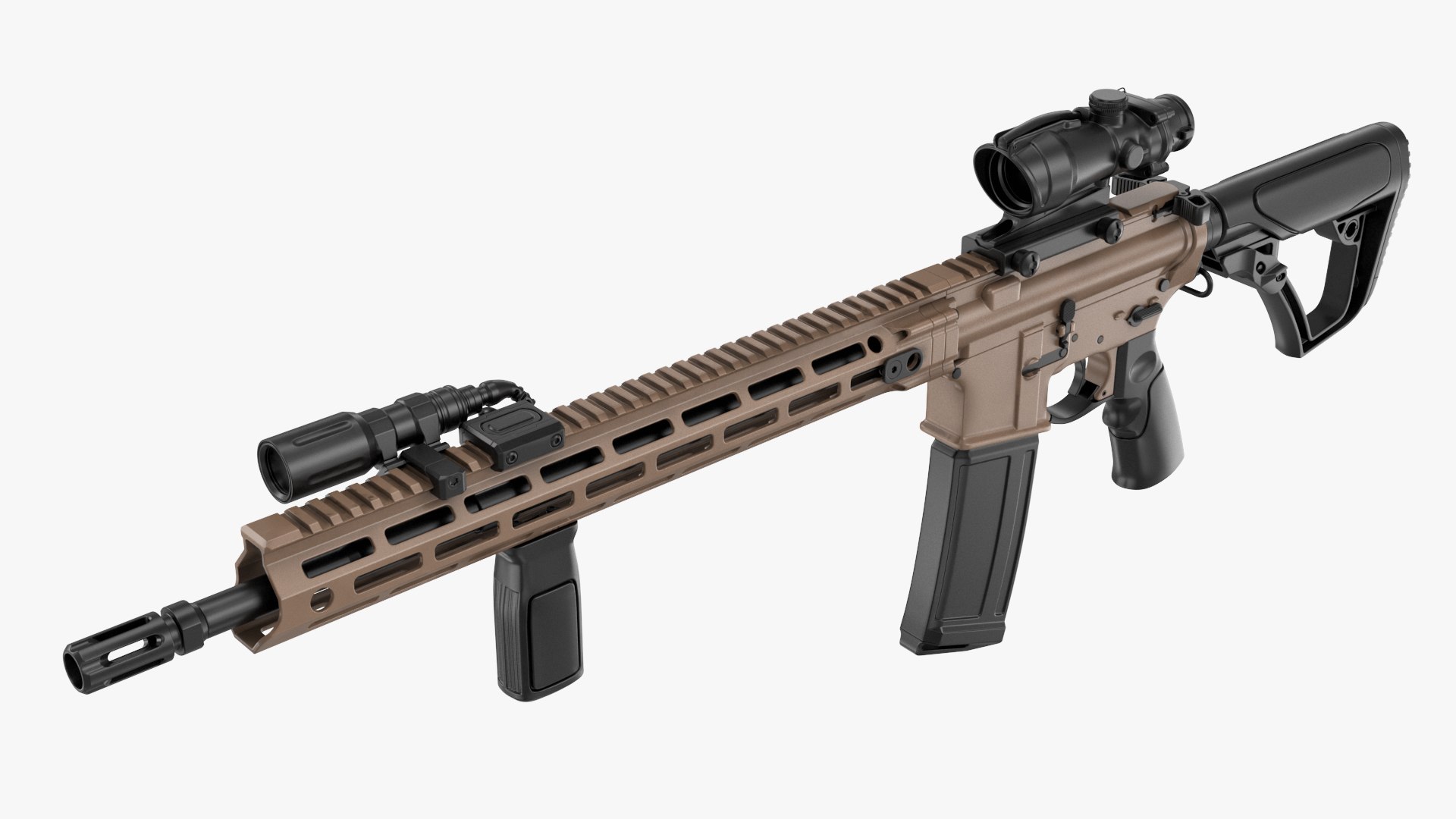 3D Model Daniel Defense DDM4 Assault Rifle No Materials - TurboSquid ...