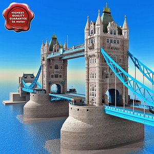 london tower bridge 3d model