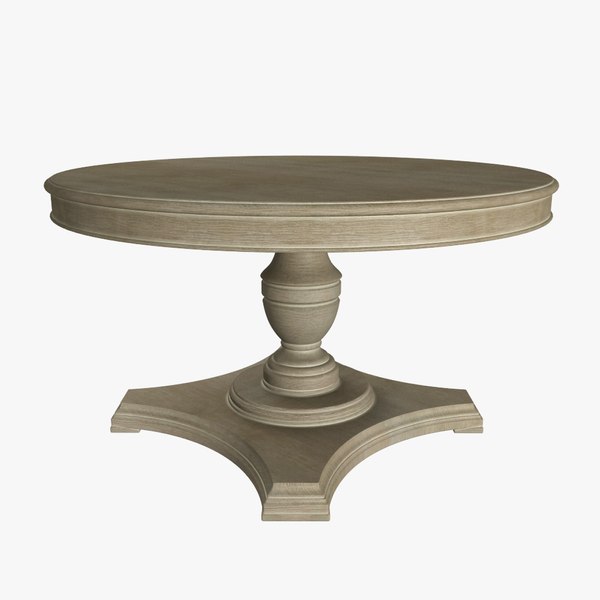 Table Ronde En Bois Massif 50 Cm – Style Vieilli, Déco Campagne Et Salle à Manger