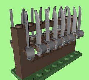 LEGO Cutlass Rack