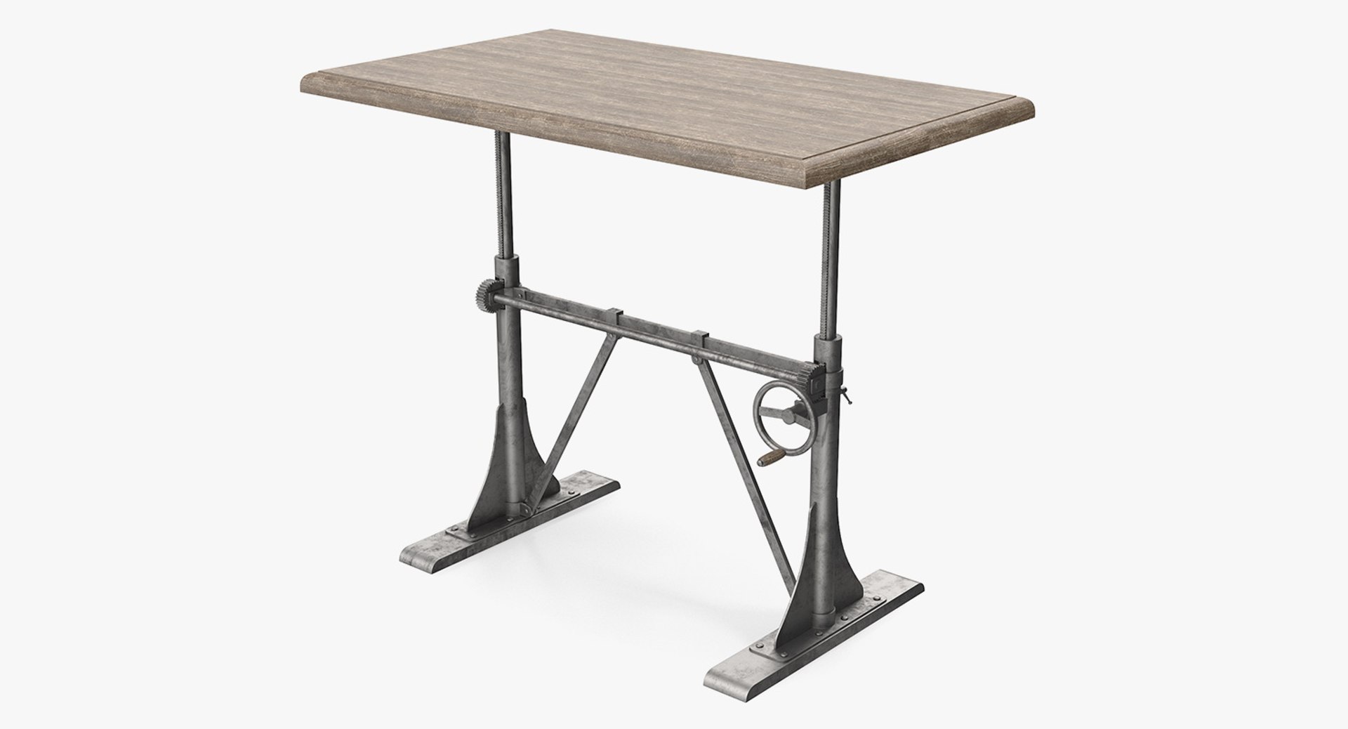 Pittsburgh Crank Sit-Stand Desk 3D model preview