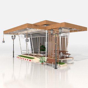 3D coffee shop model