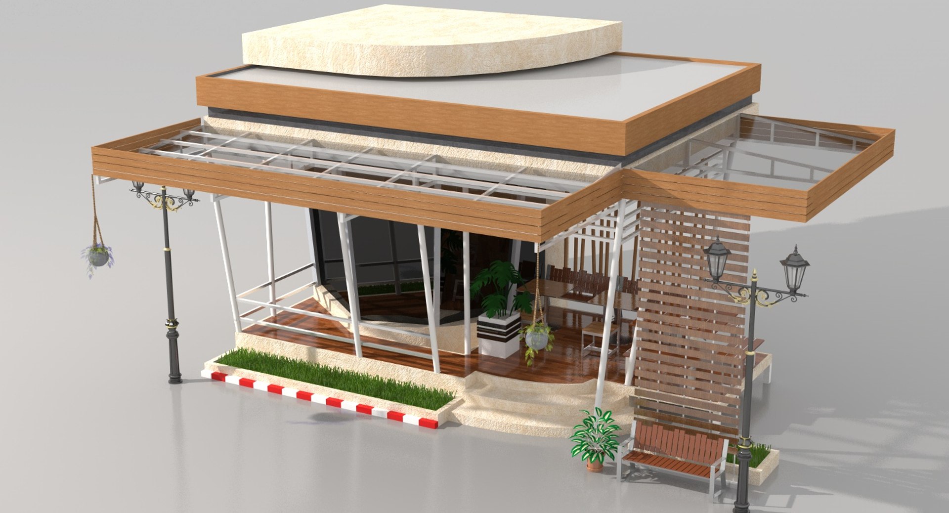 3D Coffee Shop Model - TurboSquid 1407202