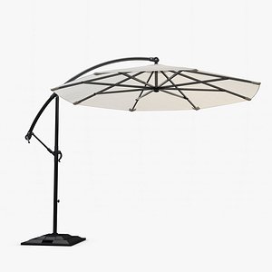 3d sunbrella based daffodil umbrella model