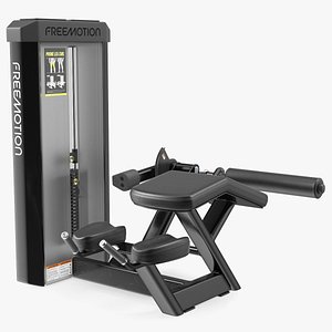 3D Black Prone Leg Curl Trainer