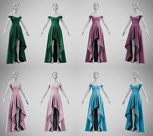Dress 57 Velvet Colors With Design Collection 8 model