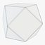 Matty Mirrored Polygon Side Table