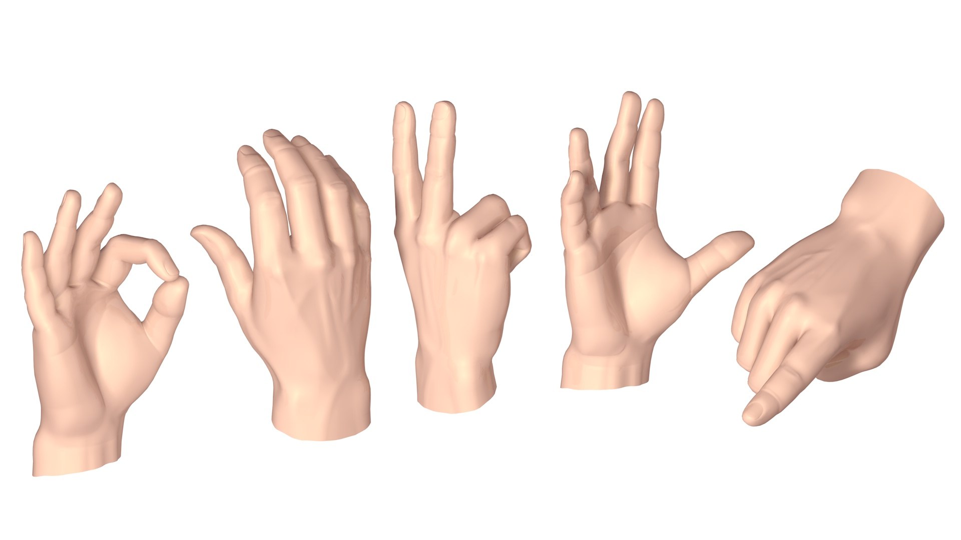 Male Hands Model - TurboSquid 1675496
