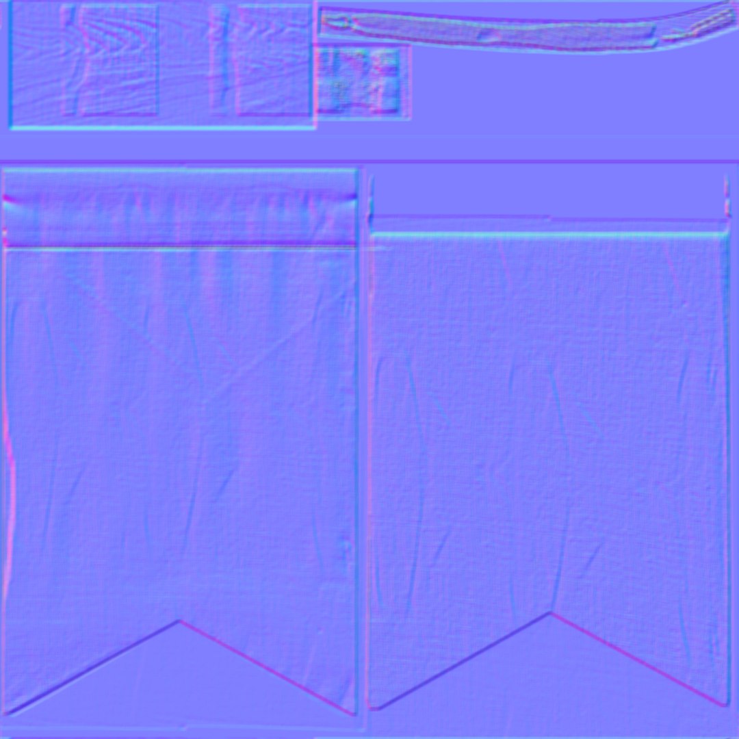 Wall Hanging Banners 2 3D - TurboSquid 2076048