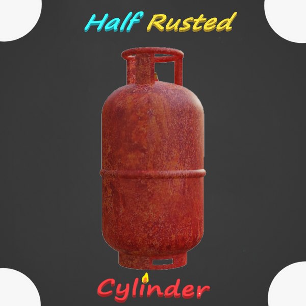 Half Rusted Cylinder 3D model - TurboSquid 1854119