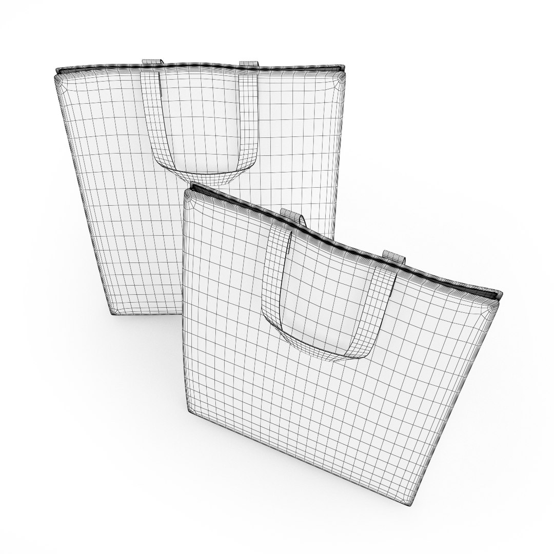 shopping bag 3d max