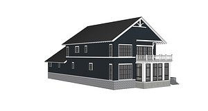 3D Beach Style House-12