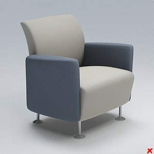 3d armchair chair