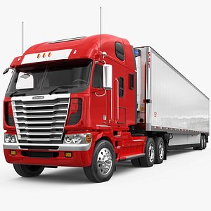 Freightliner Argosy With Trailer 3D
