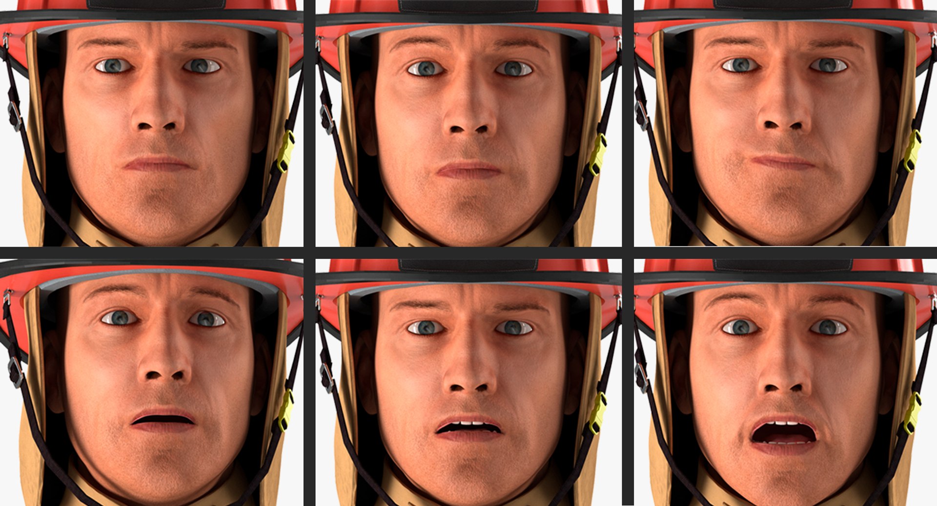 Firefighter rigged 3D model - TurboSquid 1181493