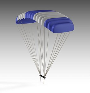 parachute chute chut 3D model