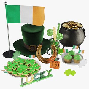 Saint Patrick Day Decorative Set model