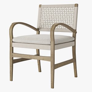 3D Gregorius Pineo Courtens Dining Armchair model