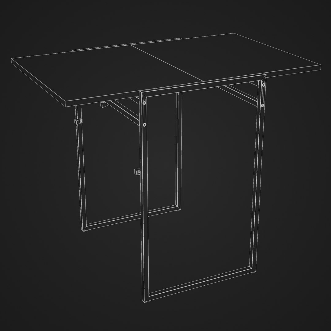 3D IKEA MUDDUS Drop Leaf Table Model TurboSquid 1924700