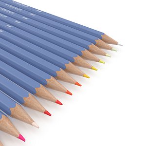 color pencils pack 3D model