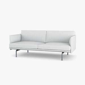 3D Muuto Outline Sofa model
