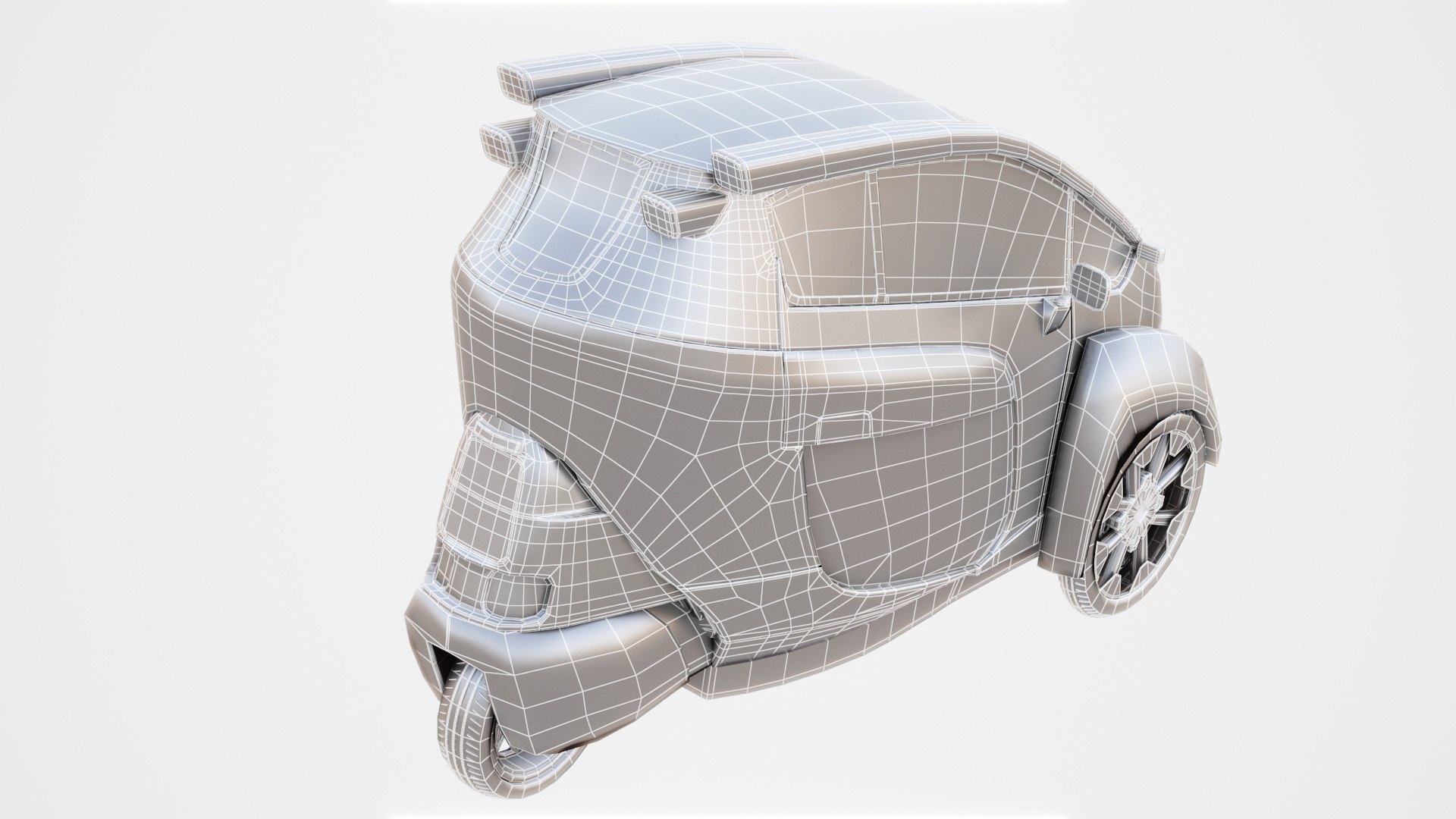 3D Concept 3 Wheel Electric Vehicle Model - TurboSquid 2086741