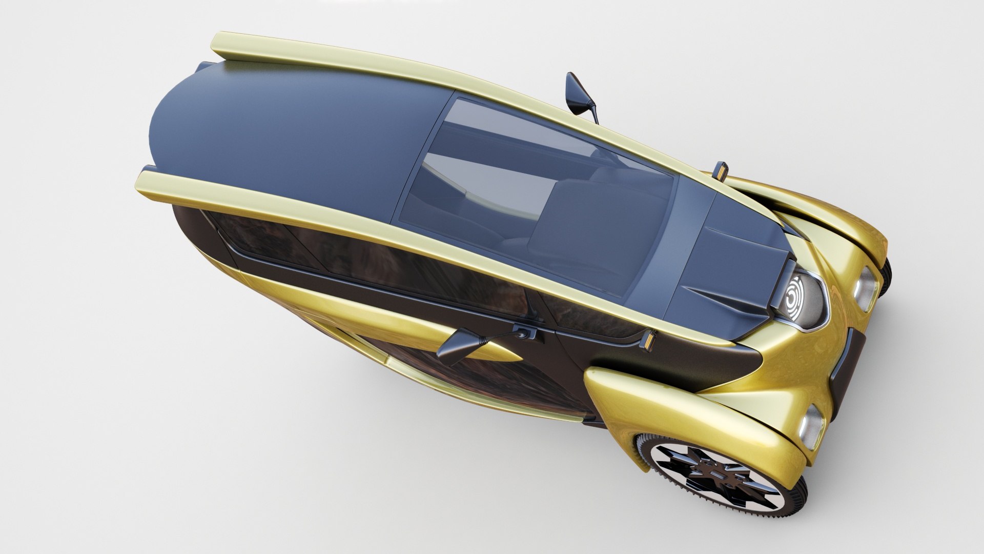 3D Concept 3 Wheel Electric Vehicle Model - TurboSquid 2086741
