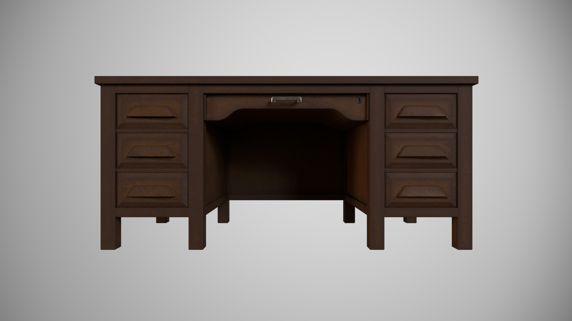 Vintage Office Desk 3D Model - TurboSquid 1492680, image size:1920x1080