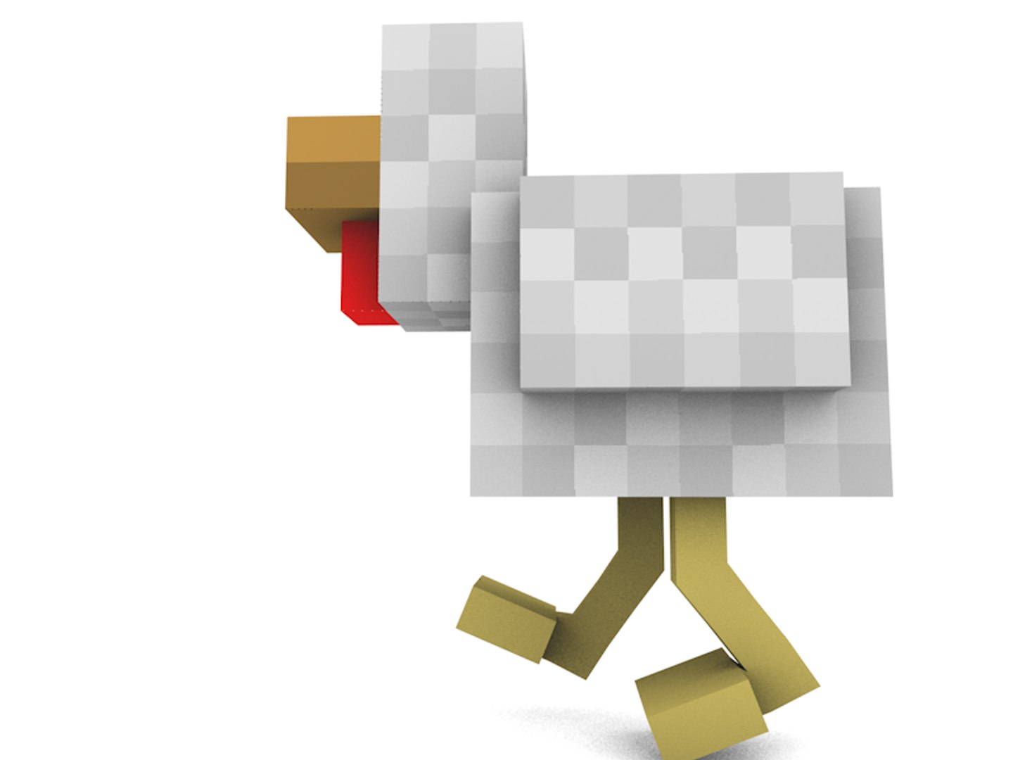 Minecraft Chicken Rig C4d