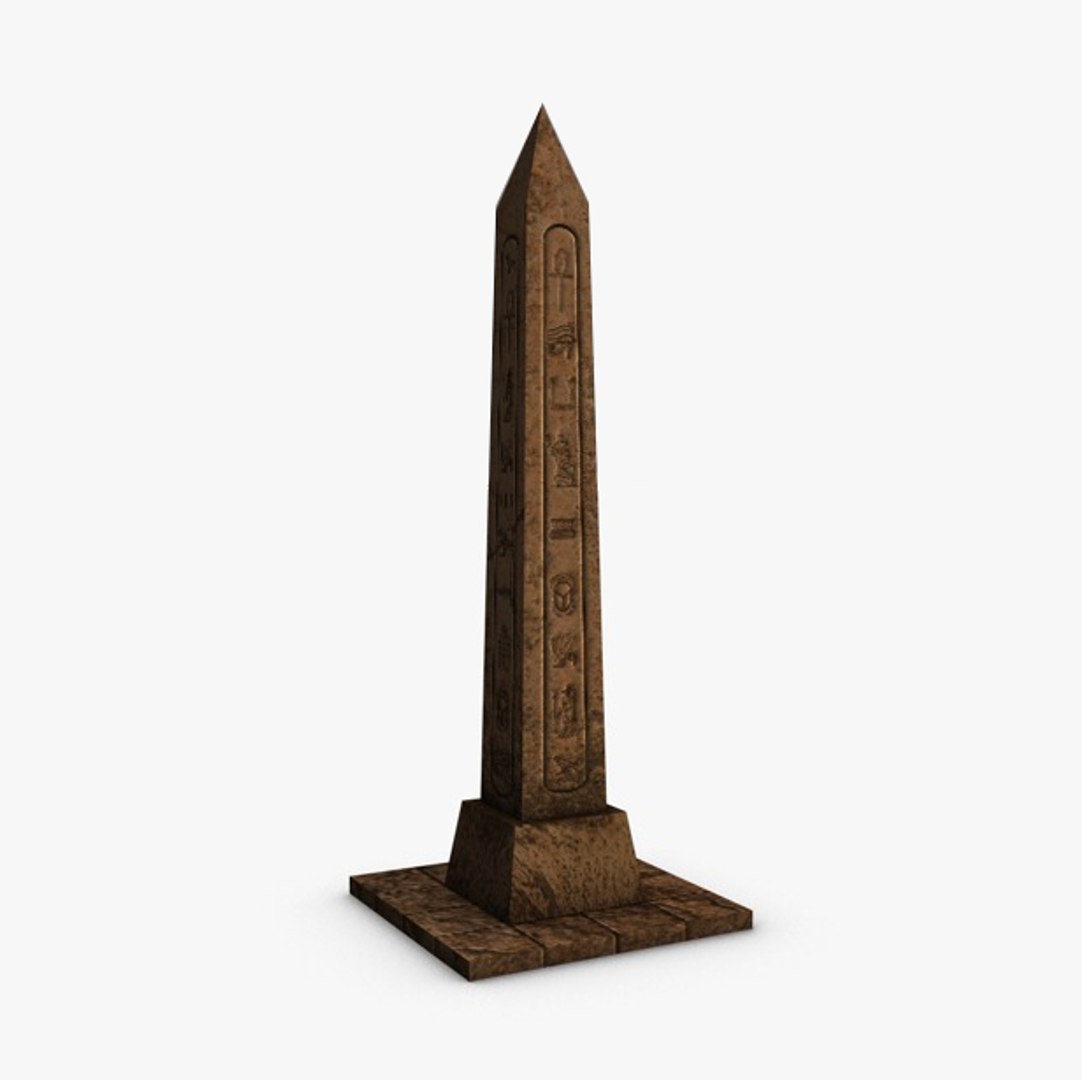 3d Model Of Ancient Obelisk