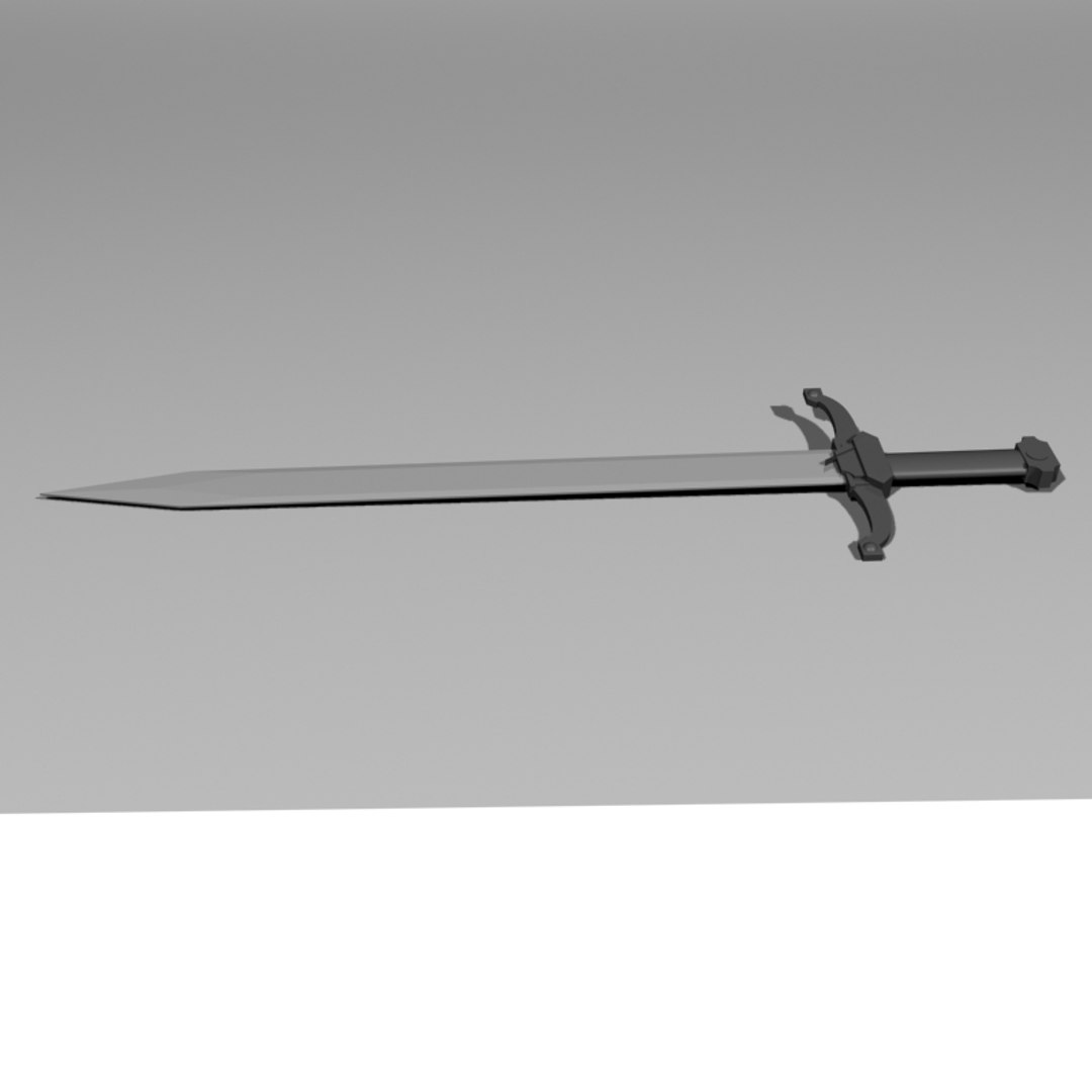 3d medieval sword model