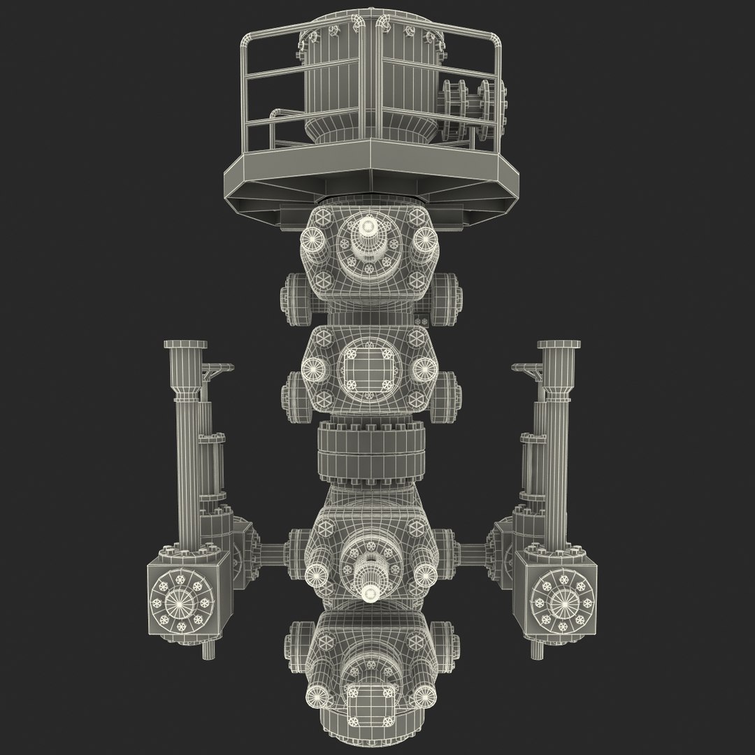 3d model rig bop stack