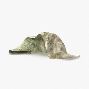 5 Pound Note Loose Crumple