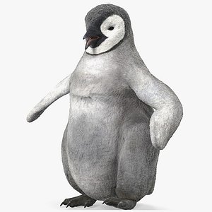 baby emperor penguin model