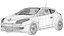 2010 Renault Megane RS 250 Cup 3D Model