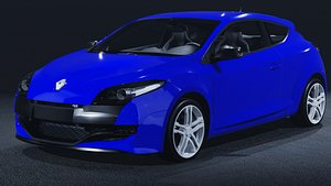 3D 2010 Renault Megane RS 250 Cup 3D Model