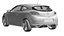 2010 Renault Megane RS 250 Cup 3D Model