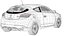 2010 Renault Megane RS 250 Cup 3D Model
