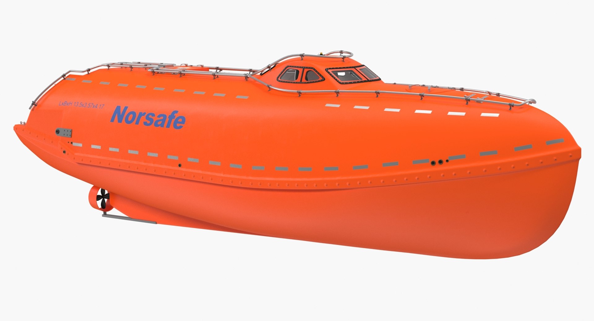 Electric Powered Lifeboat 3D model preview