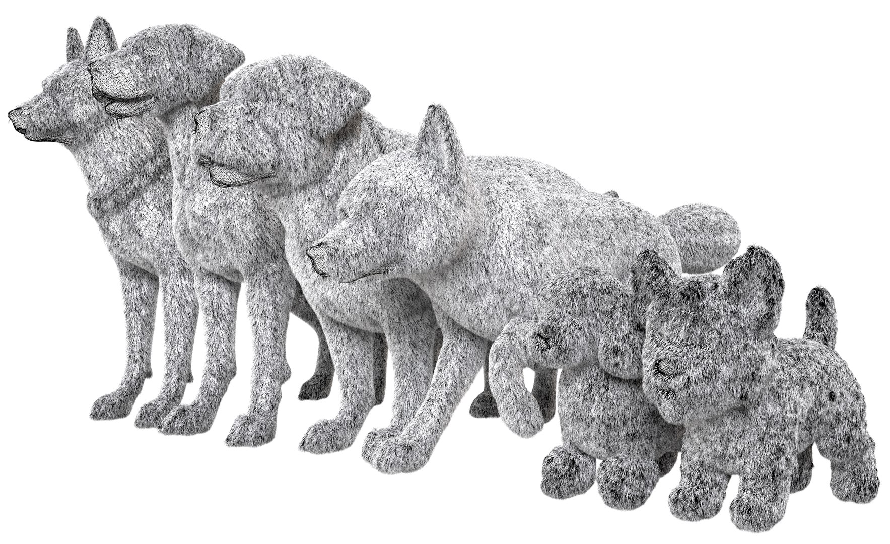 Dog Pack model https://p.turbosquid.com/ts-thumb/rL/e7yYw5/7w/22/jpg/1734359477/1920x1080/fit_q87/16da1332a3f174aae712678c81efcfedb8b3ed17/22.jpg