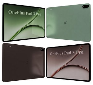 3D model OnePlus Pad 3 Pro Dark Brown And Light Green