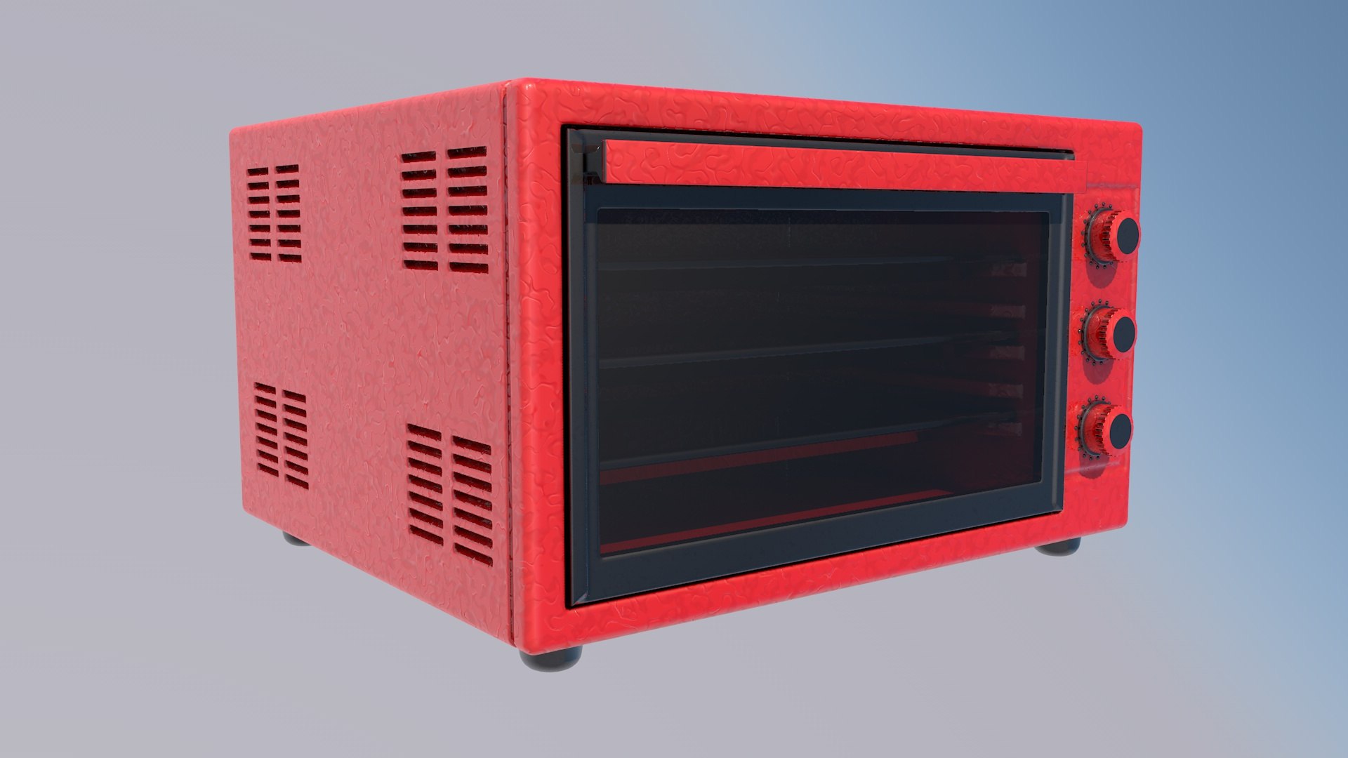Mini Oven Red 3D TurboSquid 1725197