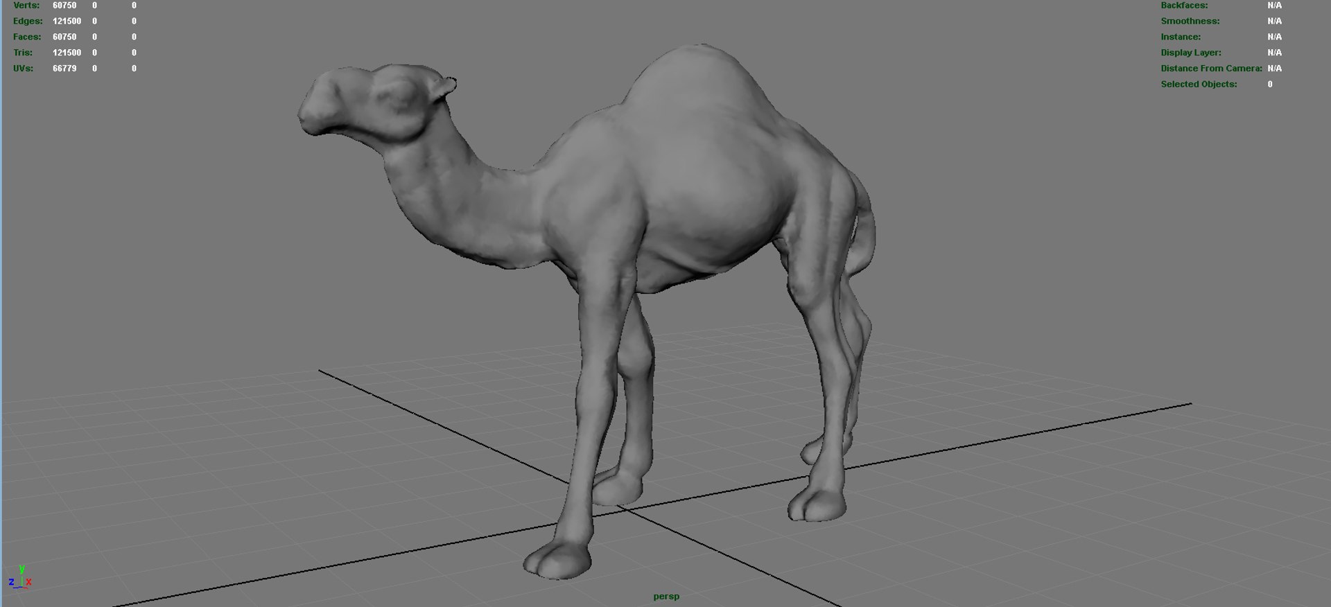 camel stl 3d max