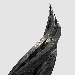 ruined metal sculpture 3D model